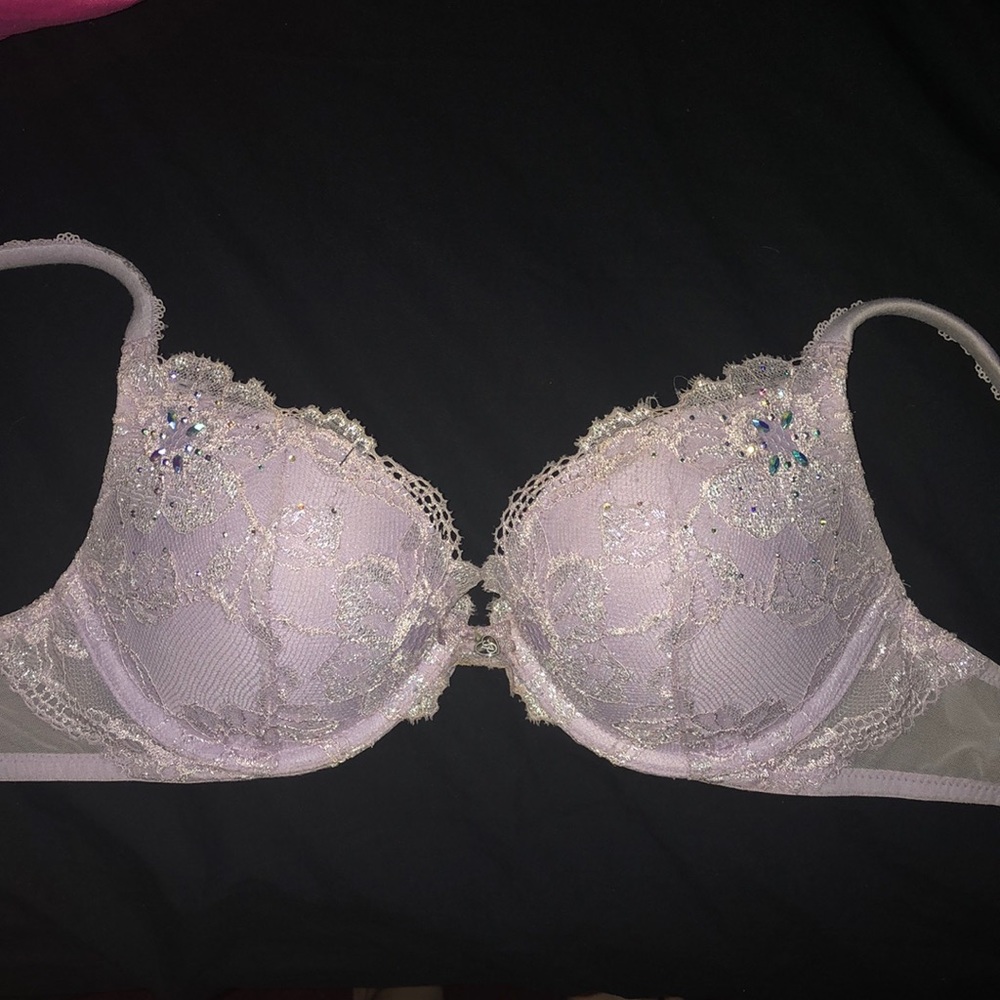 34B Victoria secrets purple lace push up bra